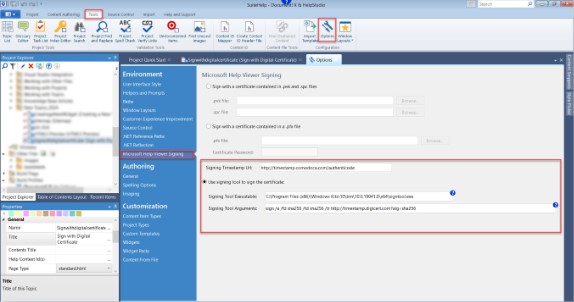 Microsoft Help Viewer signing