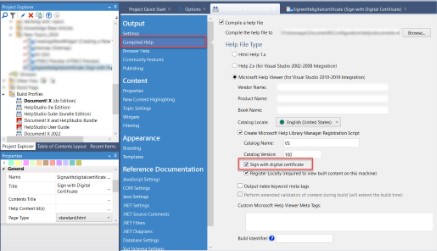 Sign with Digital Certificate option